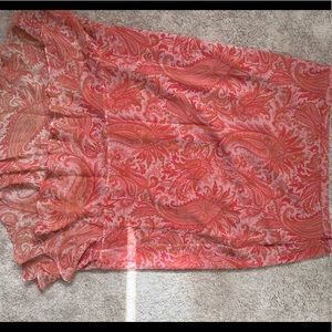 Banana republic 100% silk midi skirt size 14